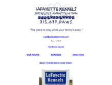 Tablet Screenshot of lafayettekennels.com